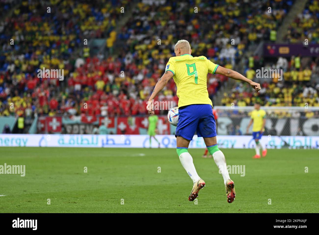 Doha, Qatar. 28th Nov, 2022. Richarlison of Brazil during a match between Brazil and Switzerland, valid for the group stage of the World Cup, held at 974 Stadium in Doha, Qatar. Credit: Richard Callis/FotoArena/Alamy Live News Stock Photo