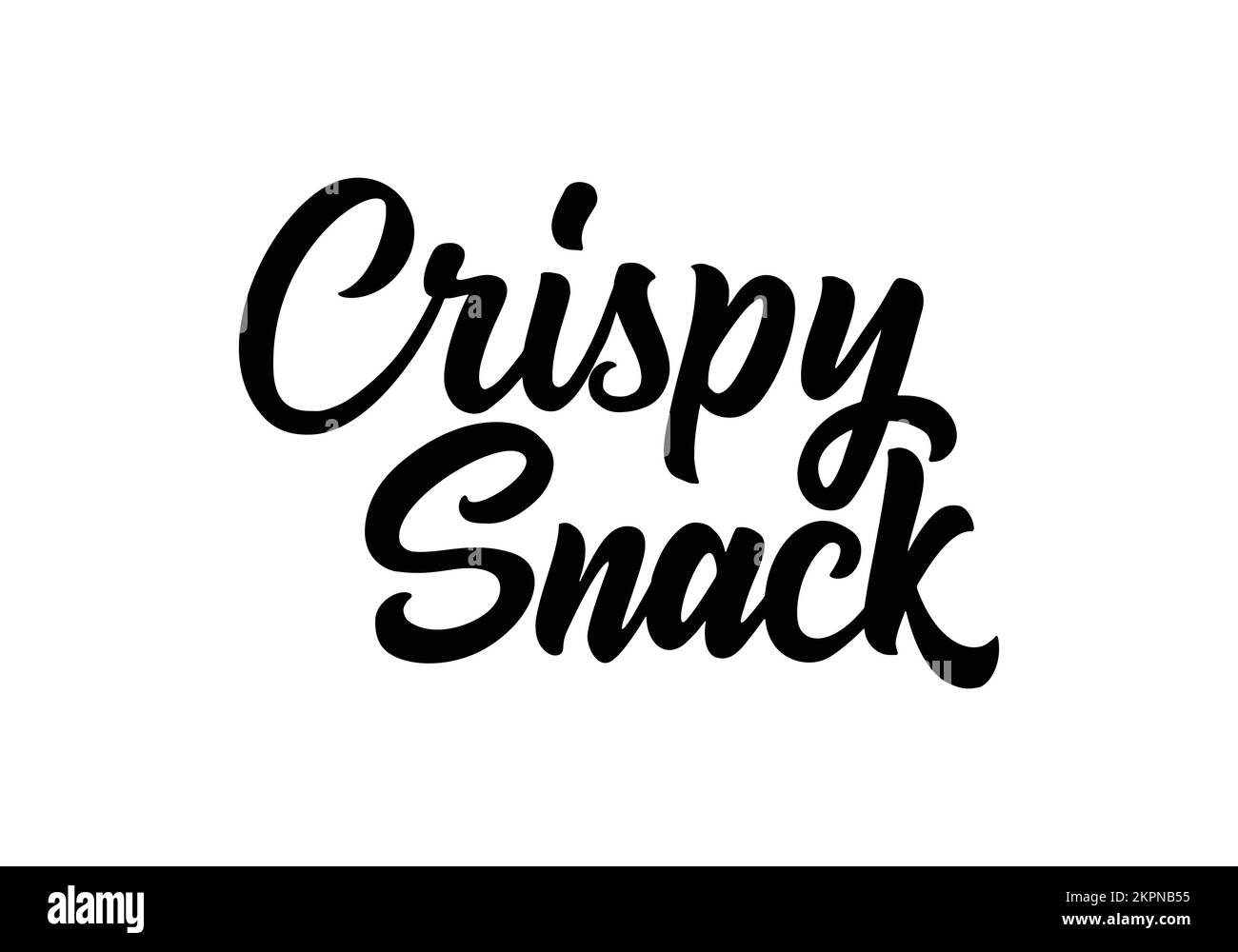 Crispy text, lettering quote hand drawn creative concept for your