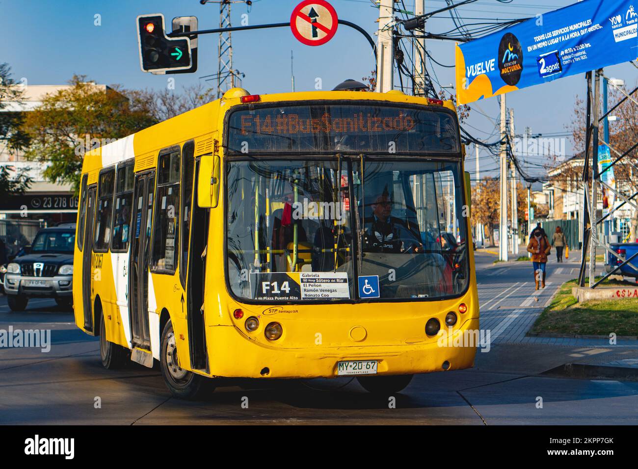 Santiago, Chile August 2022 A Transantiago, or Red Metropolitana de