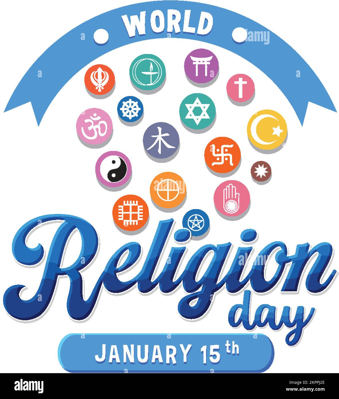 World Religion Day Banner Design illustration Stock Vector Image & Art