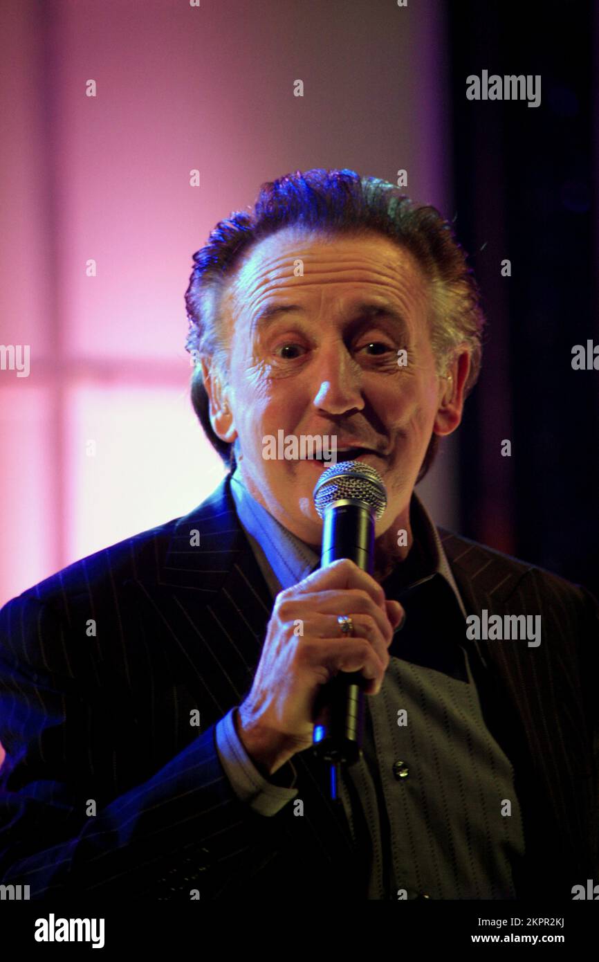 Tony Christie performs live at the Popfactory Awards in the Coal Exchange in Cardiff, November 30 2006. Photograph © ROB WATKINS Stock Photo