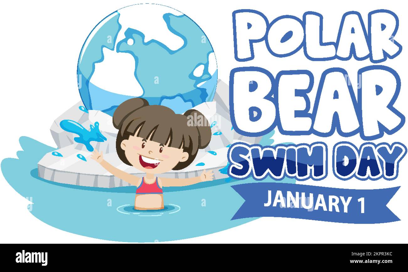 Polar Bear Plunge Day icon illustration Stock Vector Image & Art Alamy