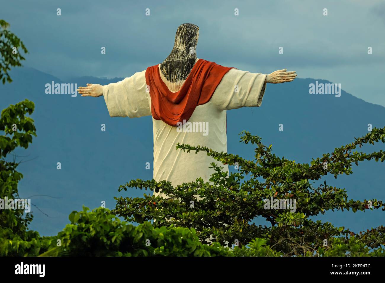 Large statue of Jesus Christ at Taman Balirangeng on SE coast of the