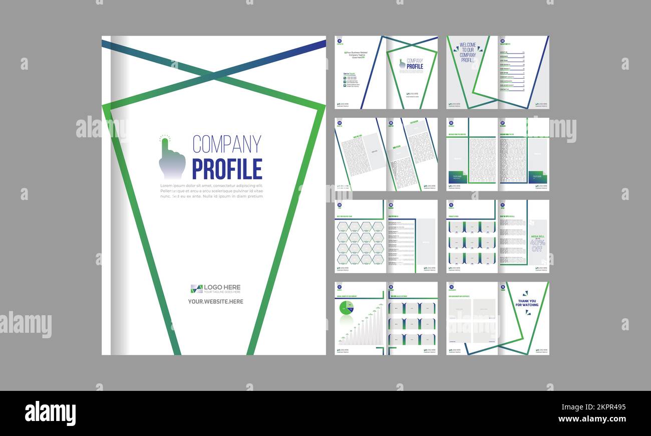 company profile design for any use Stock Vector Image & Art - Alamy