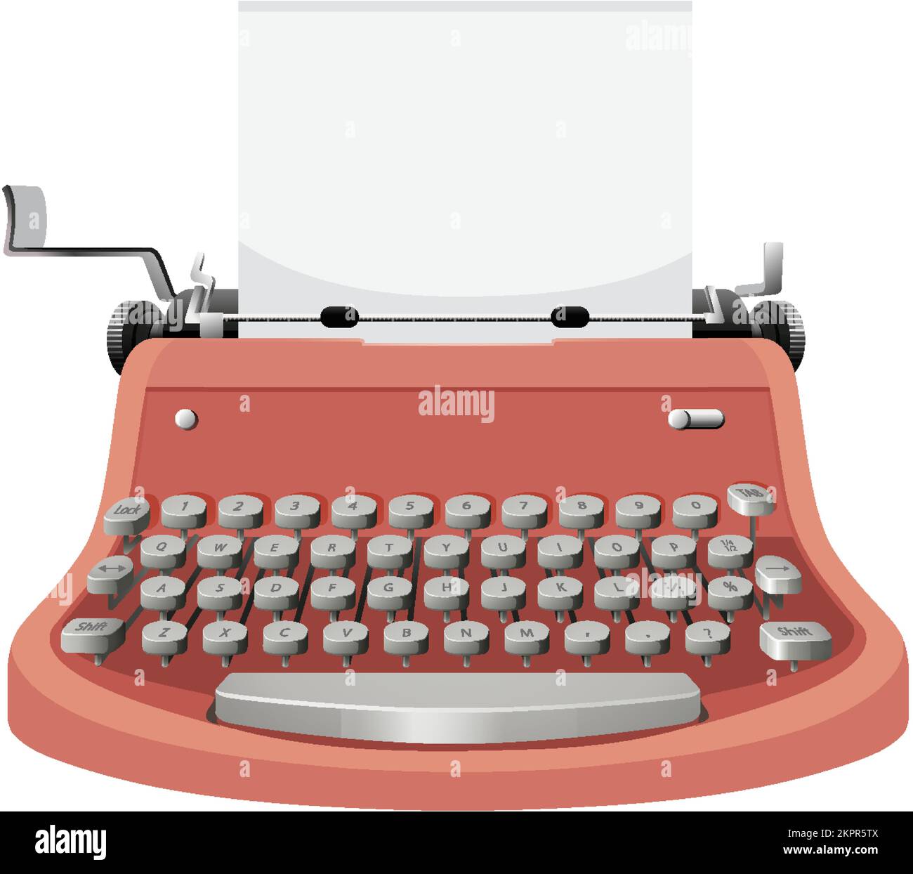 Vintage typewriter in pink color illustration Stock Vector Image & Art