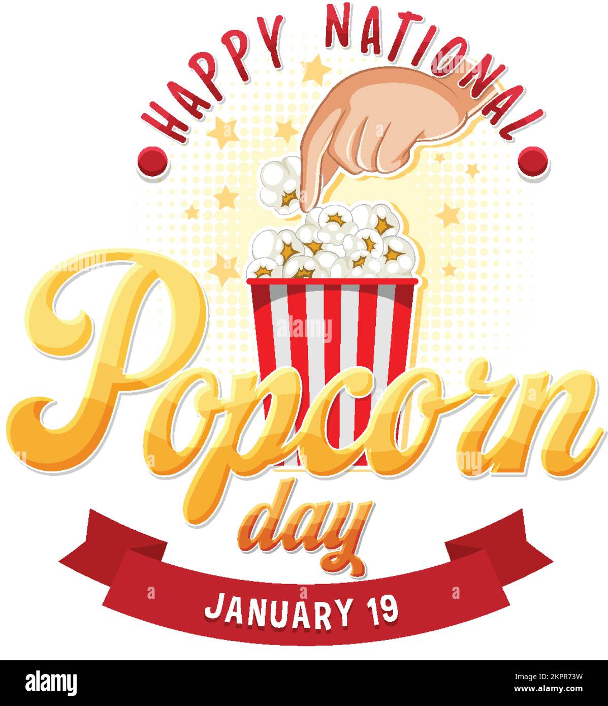 National popcorn day banner design illustration Stock Vector Image