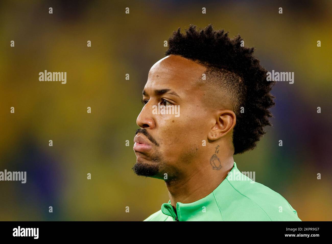 Doha, Qatar. 28th Nov, 2022. Eder MIlitão do Brasil during a match between Brazil and Switzerland, valid for the group stage of the World Cup, held at Estádio 974 in Doha, Qatar. Credit: Marcelo Machado de Melo/FotoArena/Alamy Live News Stock Photo
