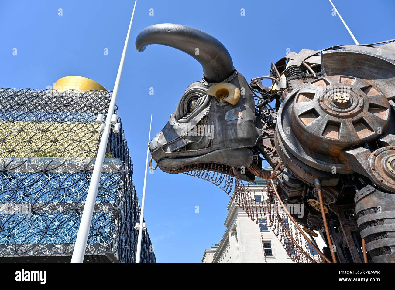 Birmingham's Raging Bull from the commonwealth games 2022 in Centenary Square Stock Photo