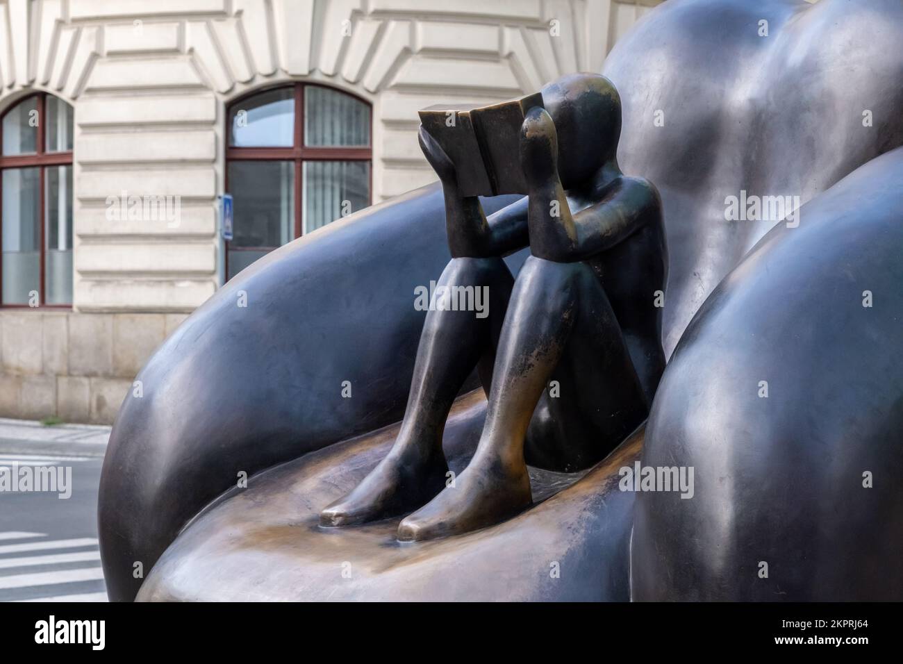 Sculpture by jaroslav róna in prague hi-res stock photography and images -  Alamy