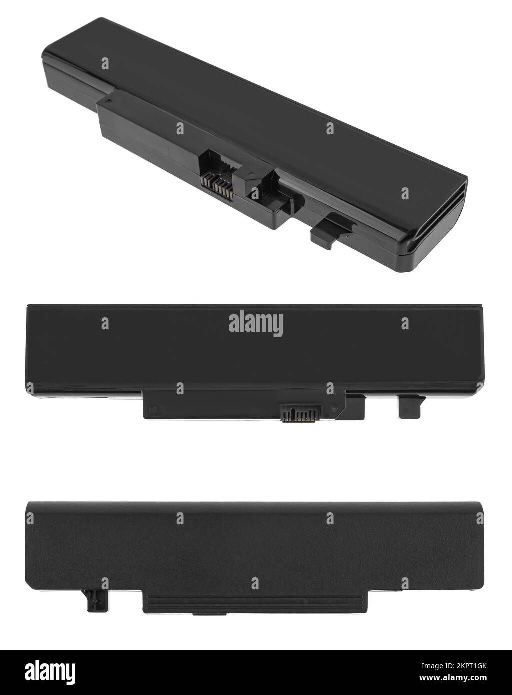 battery for a laptop, a spare part for a computer, on a white ...