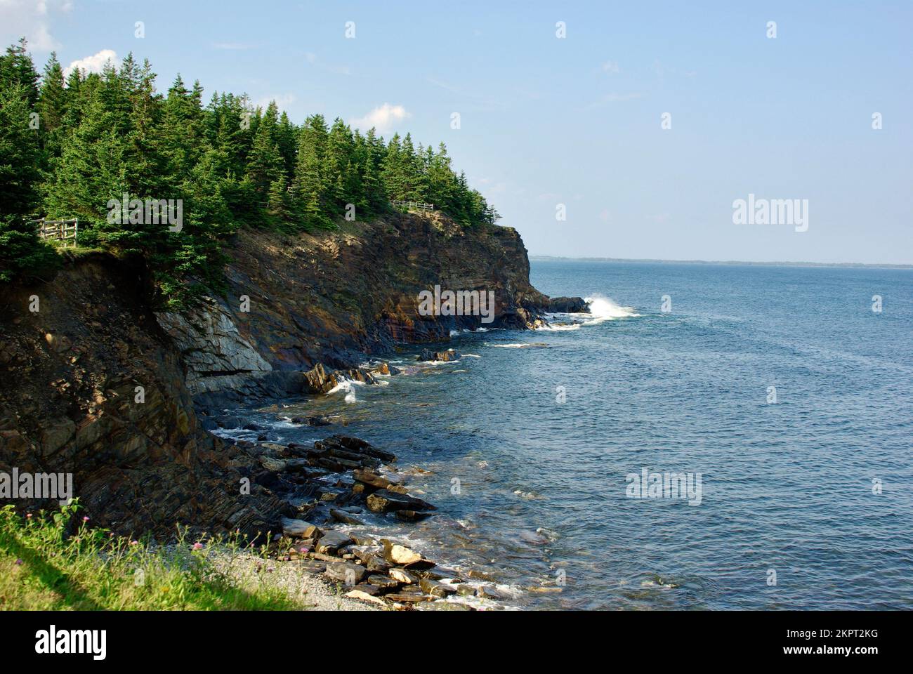 Cliff Side View Stock Photo Alamy