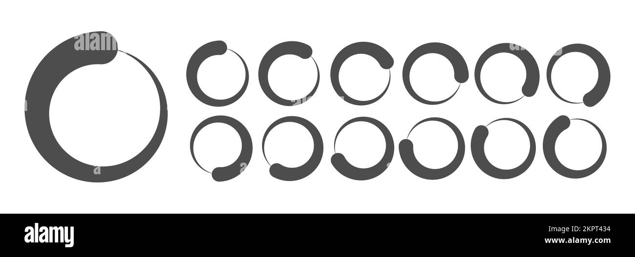 Circular Loading Buffering Icons Vector Stock Vector Image & Art - Alamy