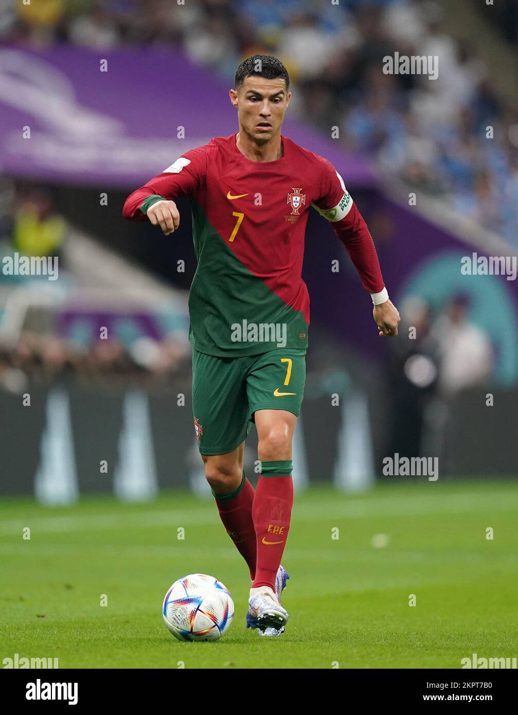 Portugal's Cristiano Ronaldo during the FIFA World Cup Group H match at the Lusail Stadium in ...