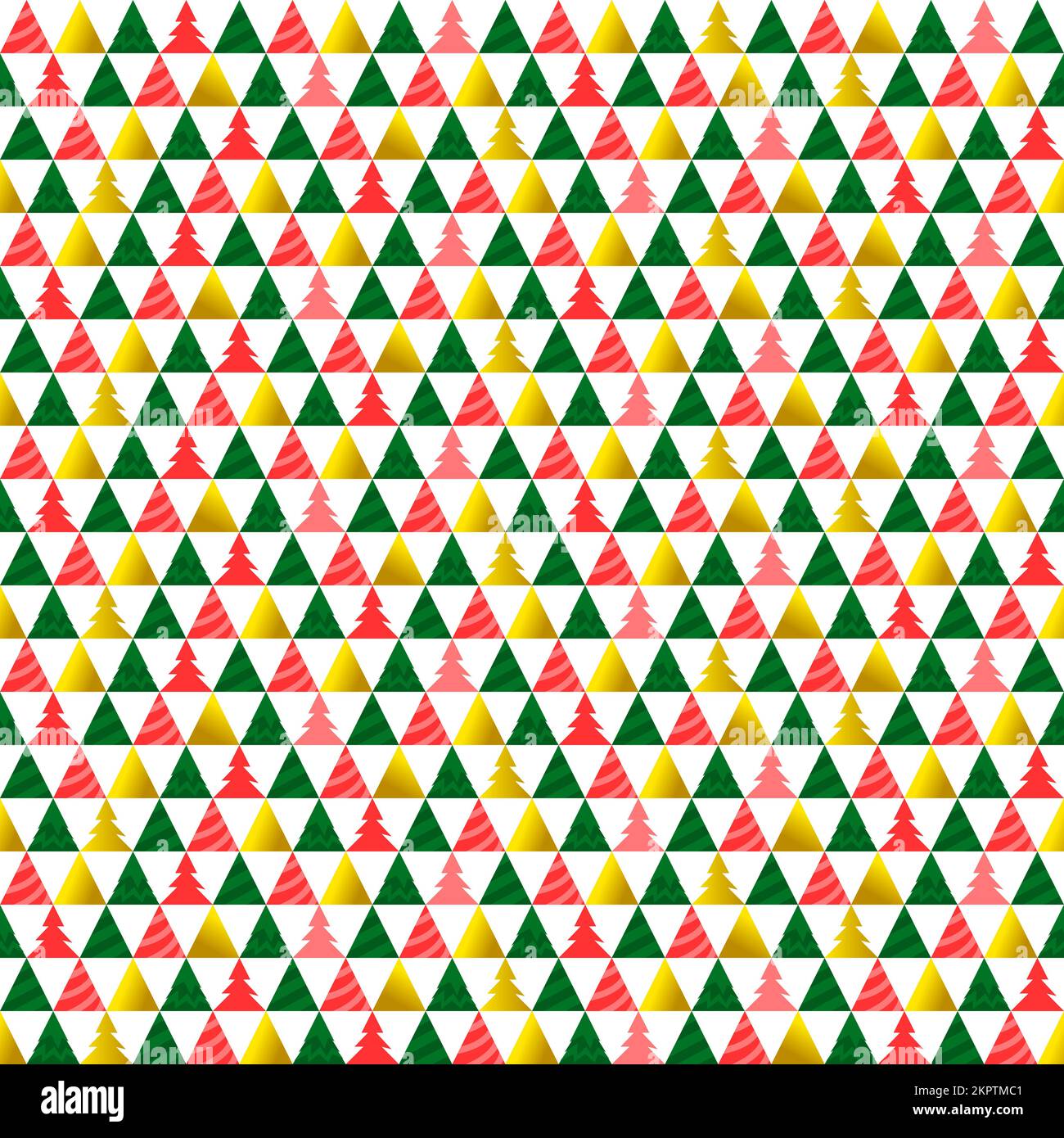 Christmas Tree Triangle Seamless Pattern Stock Vector Image & Art Alamy