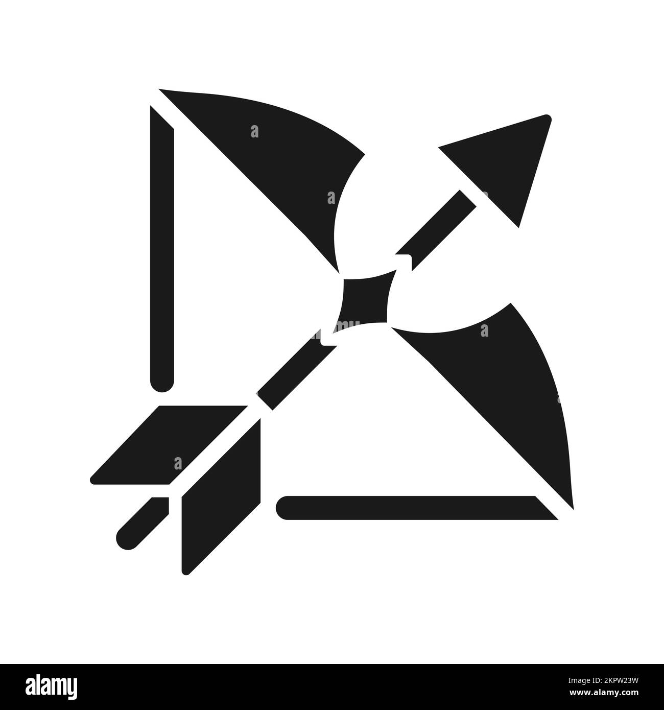 Archery black glyph icon Stock Vector Image & Art - Alamy