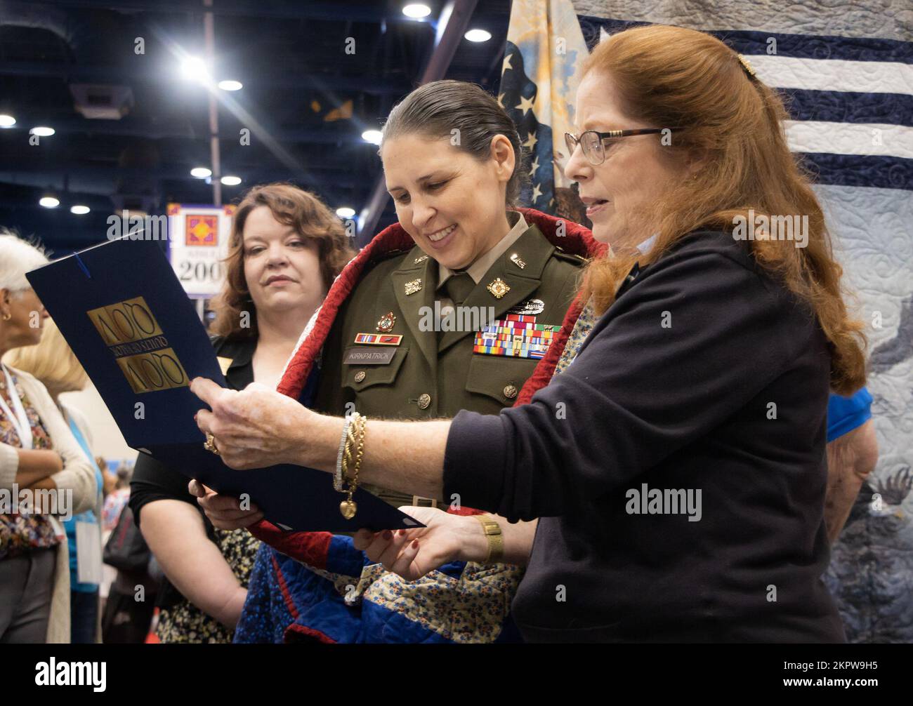 During opening day of the International Quilt Festival Nov. 3, 2022, in