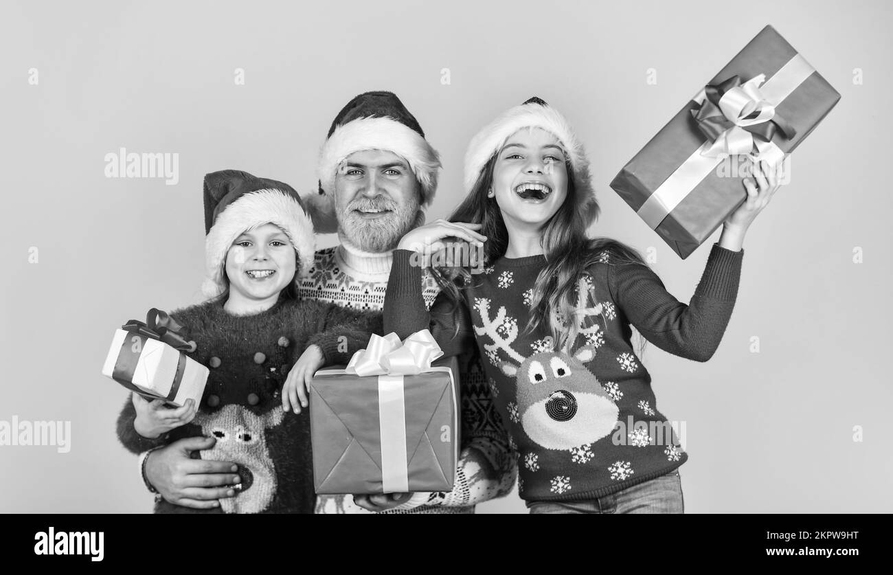 Presents for everybody. Christmas special with children