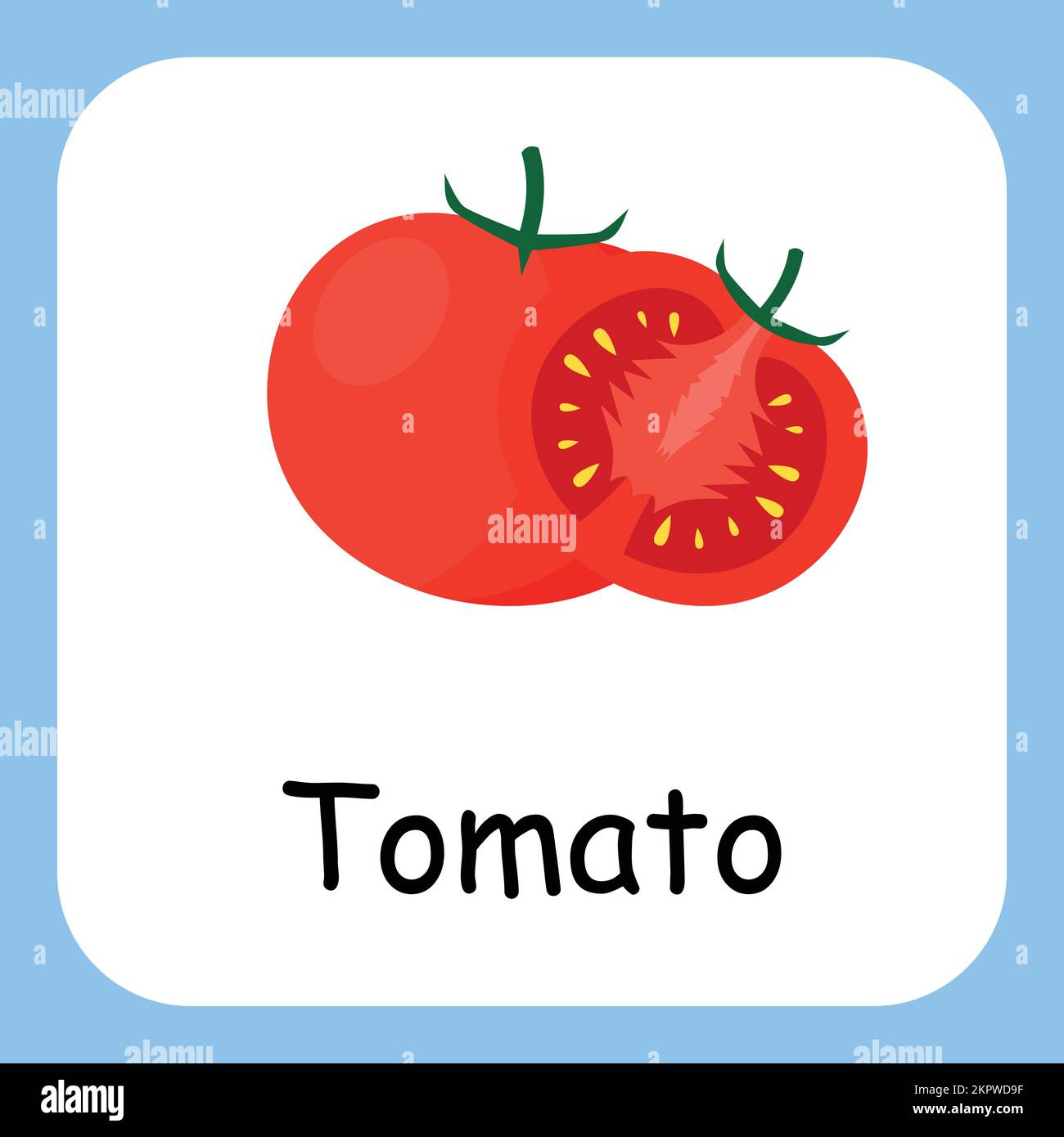 Tomato Clip Art, Illustration for Kids, cartoon fruit illustration