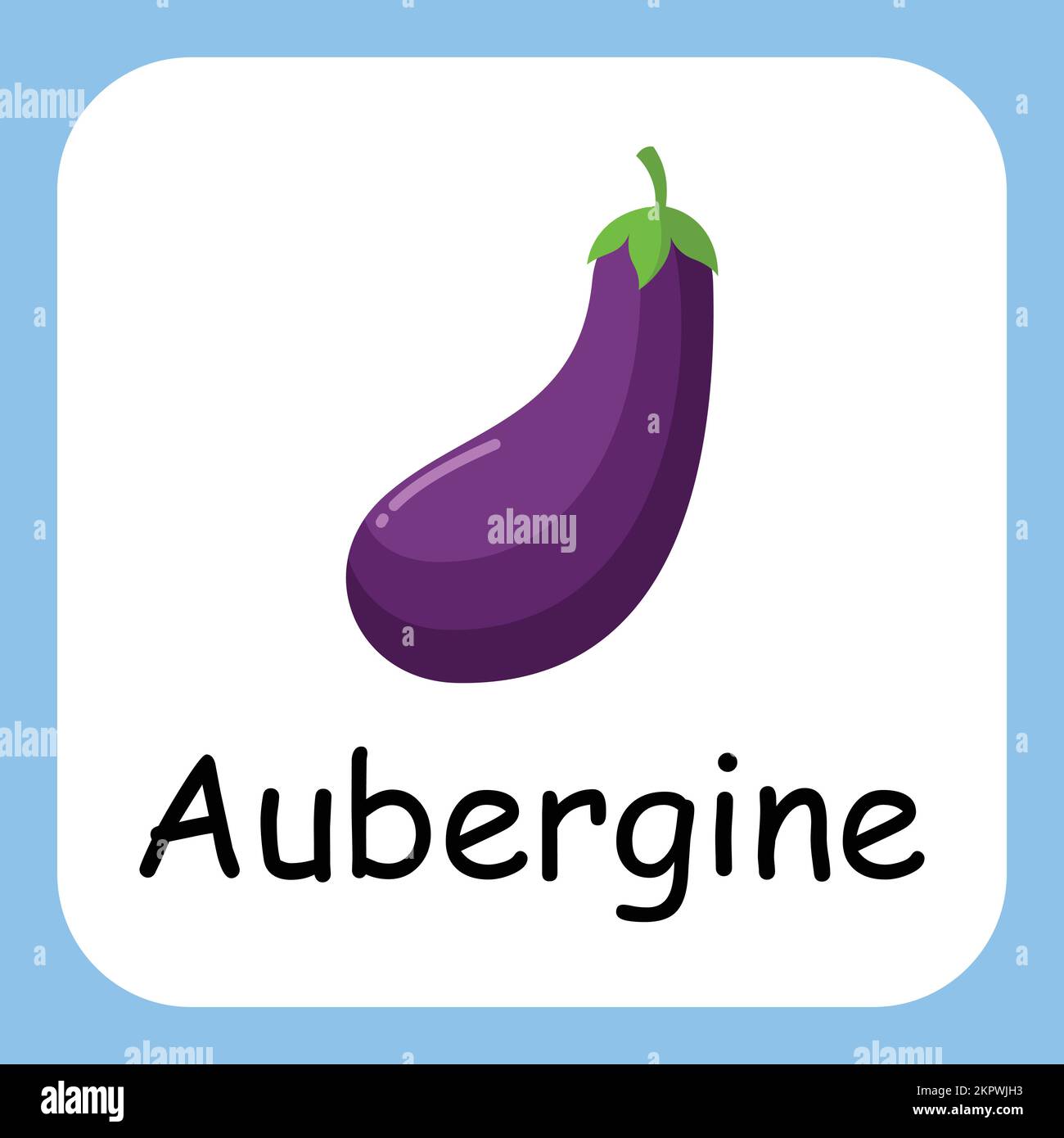 Aubergine Clip Art, Illustration for Kids, cartoon fruit illustration