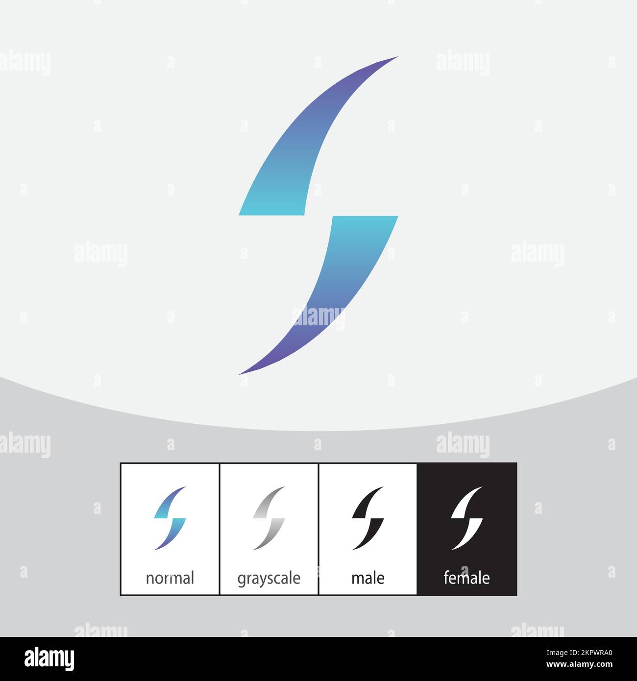 Letter S logo design vector. Vector illustration. Crescent or Moon Stock Vector