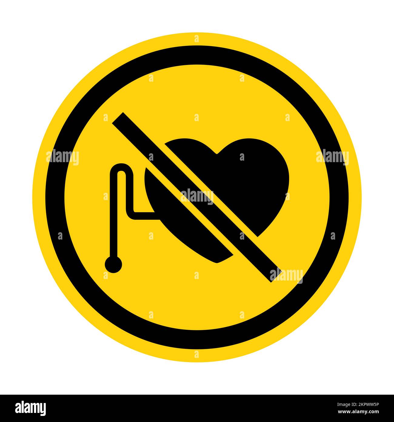 magnetic-fields-located-in-this-area-can-be-harmful-to-pacemakers-stock