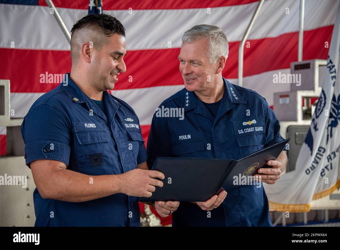 Coast Guard Petty Officer 2nd Class Jake Flores, a maritime enforcement