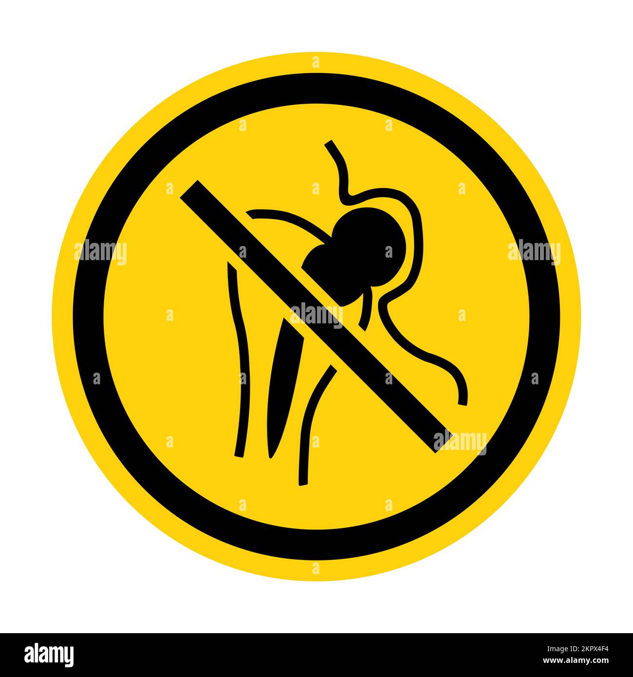 No Access For People With Metallic Implants Stock Vector