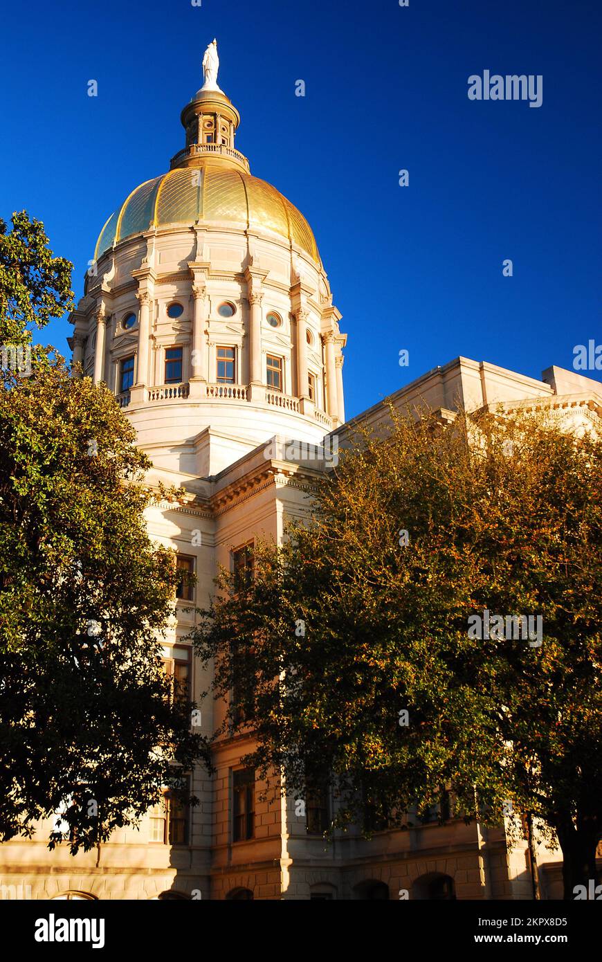 The Georgia State Capitol building in Atlanta serves as the center of politics in the state Stock Photo