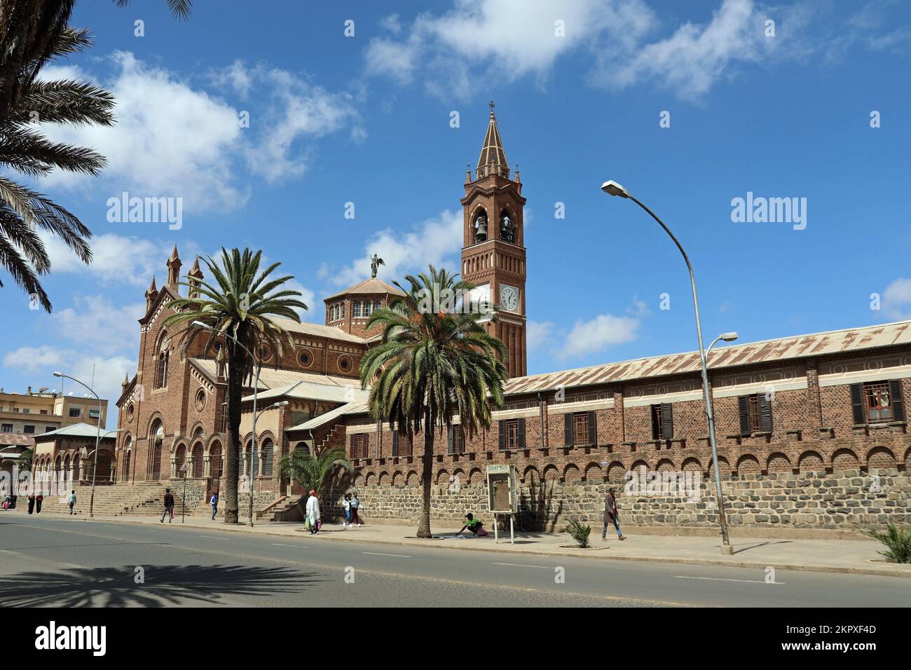 Church of Our Lady of the Rosary built by the Italians in the 1920s in Asmara Stock Photo
