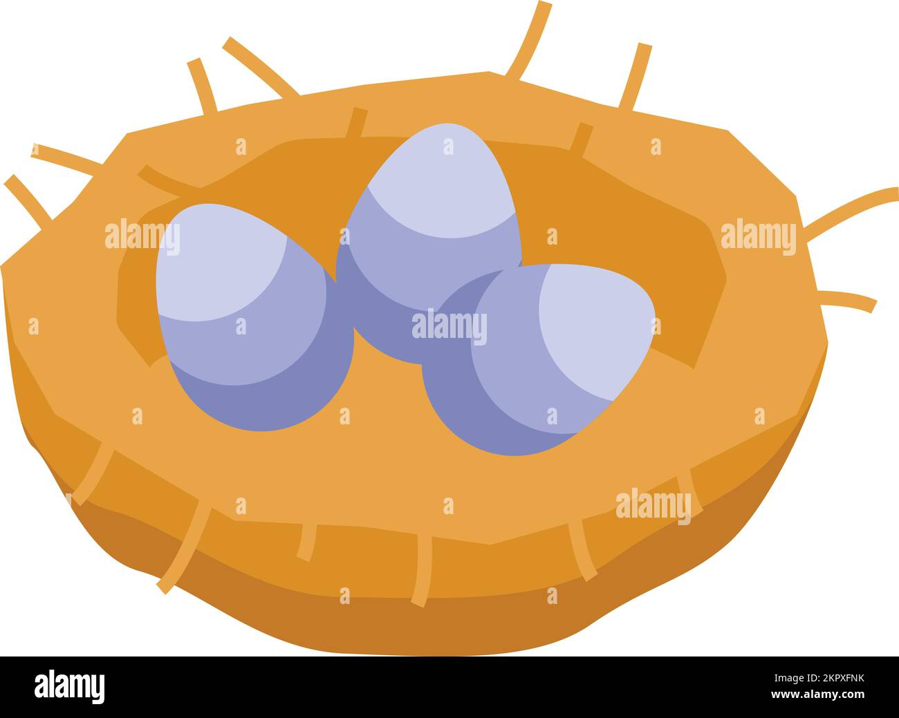 Vulture eggs icon isometric vector. Shape animal. Evil bird Stock