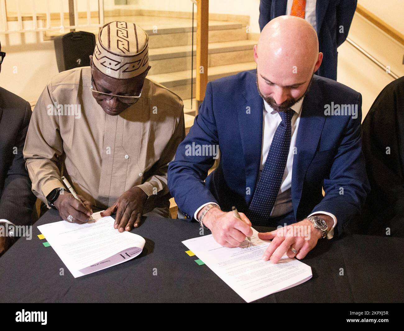 Professor Abba Tijani (left) General Director General of NCMM and