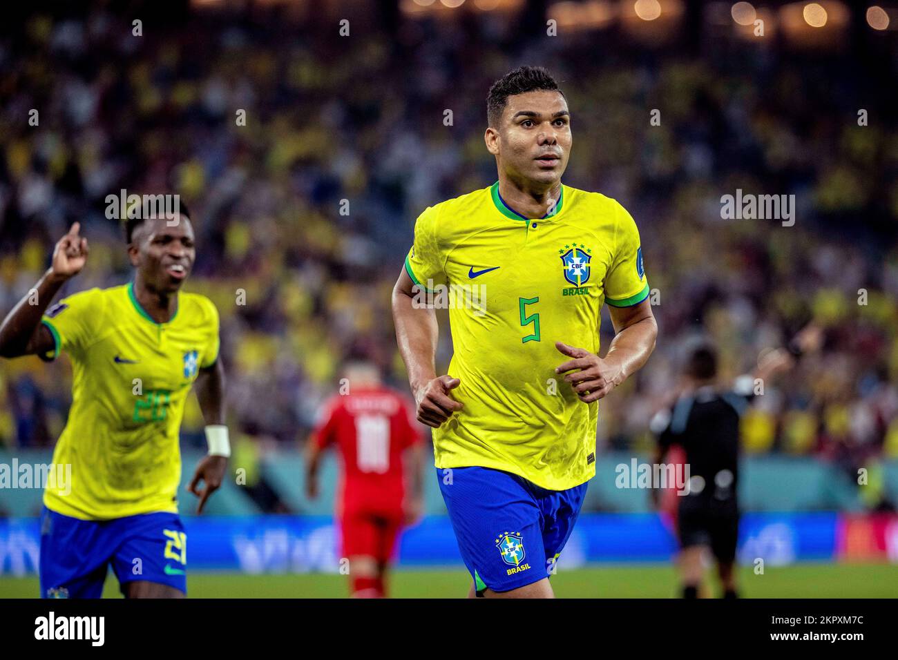 Doha, Qatar. 14th Sep, 2022. 0) during a match between Brazil and Switzerland, valid for the group stage of the World Cup, held at Estádio 974 in Doha, Qatar. Credit: Richard Callis/FotoArena/Alamy Live News Stock Photo