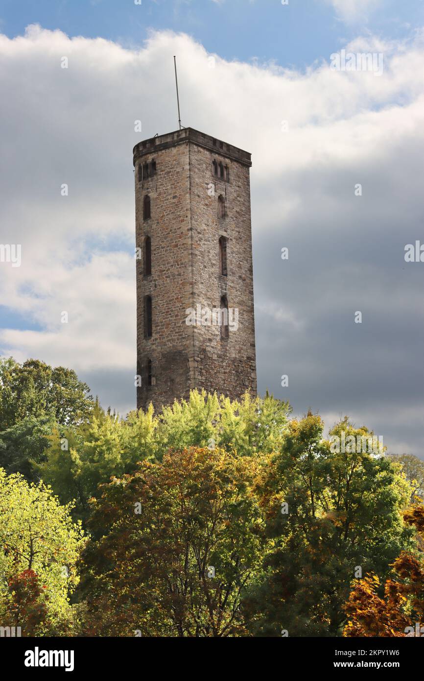 Fährenpfortenturm, auch Hagelturm oder Natermannturm, Niedersachsen, Deutschland, Hannoversch Münden Stock Photo
