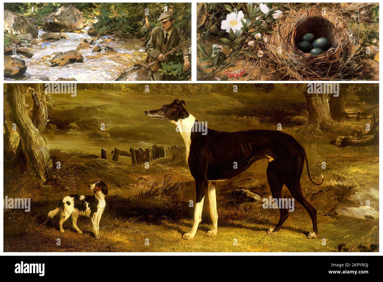 (Victorian Art) A collection of beautiful Victorian paintings Stock