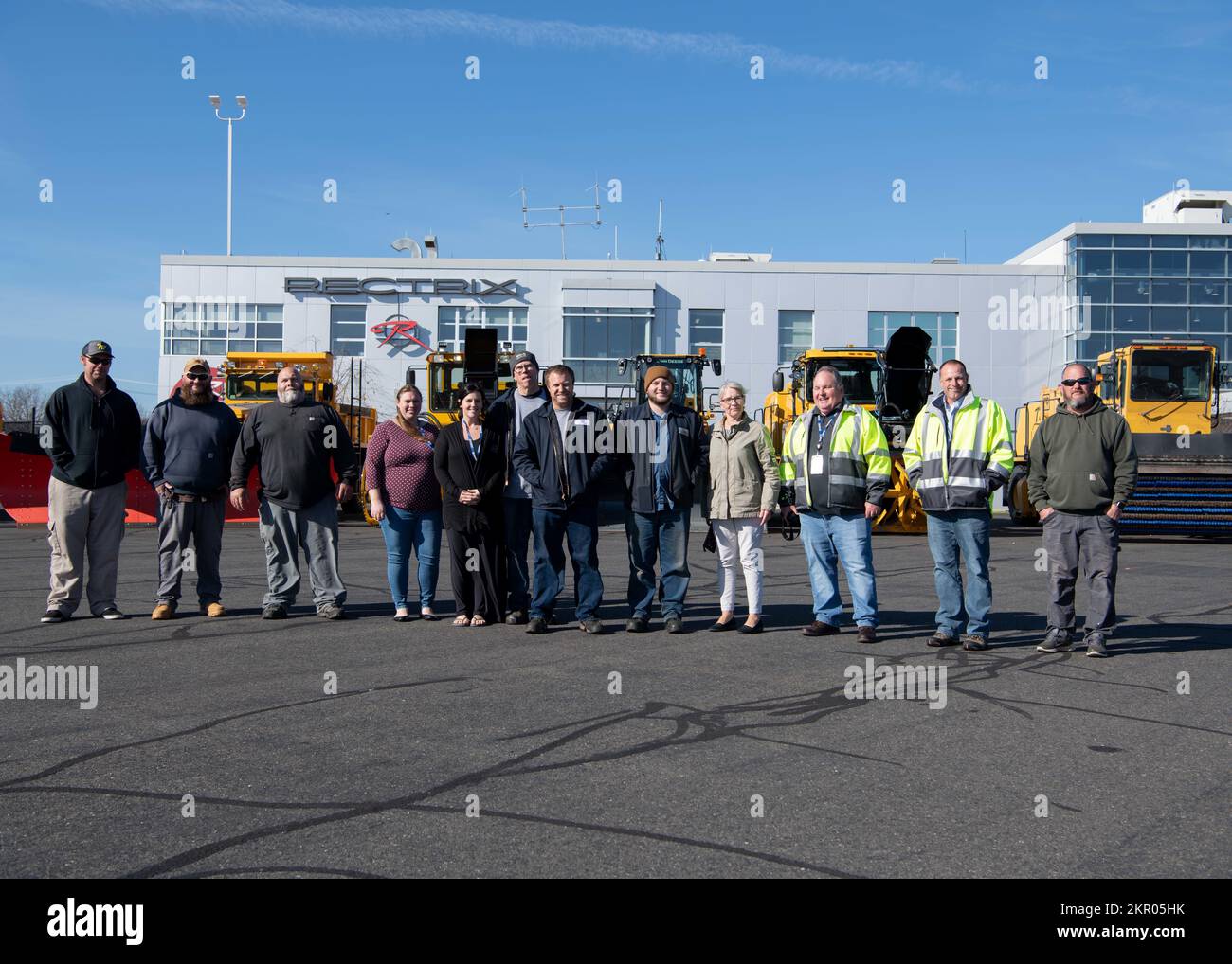 Employees of WestfieldBarnes Regional Airport and the 104th Fighter Wing prepare snow removal