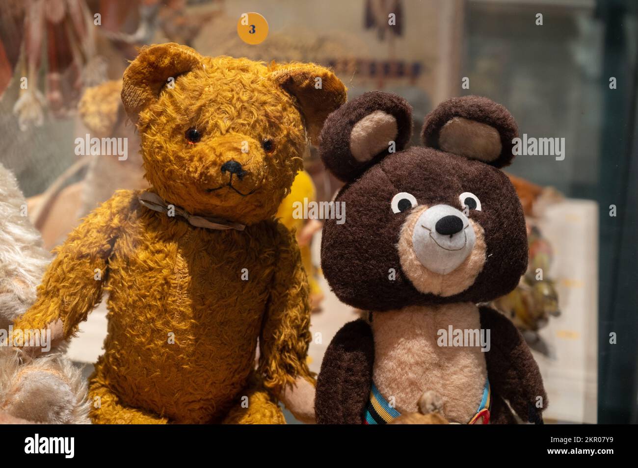 Soviet-era stuffed toys. Stock Photo