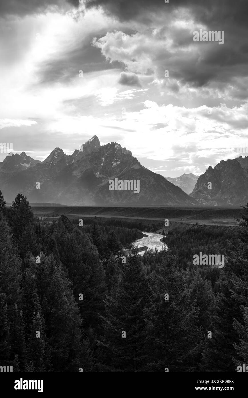 Evening at the Snake River Overlook, Tetons National Park, Moran