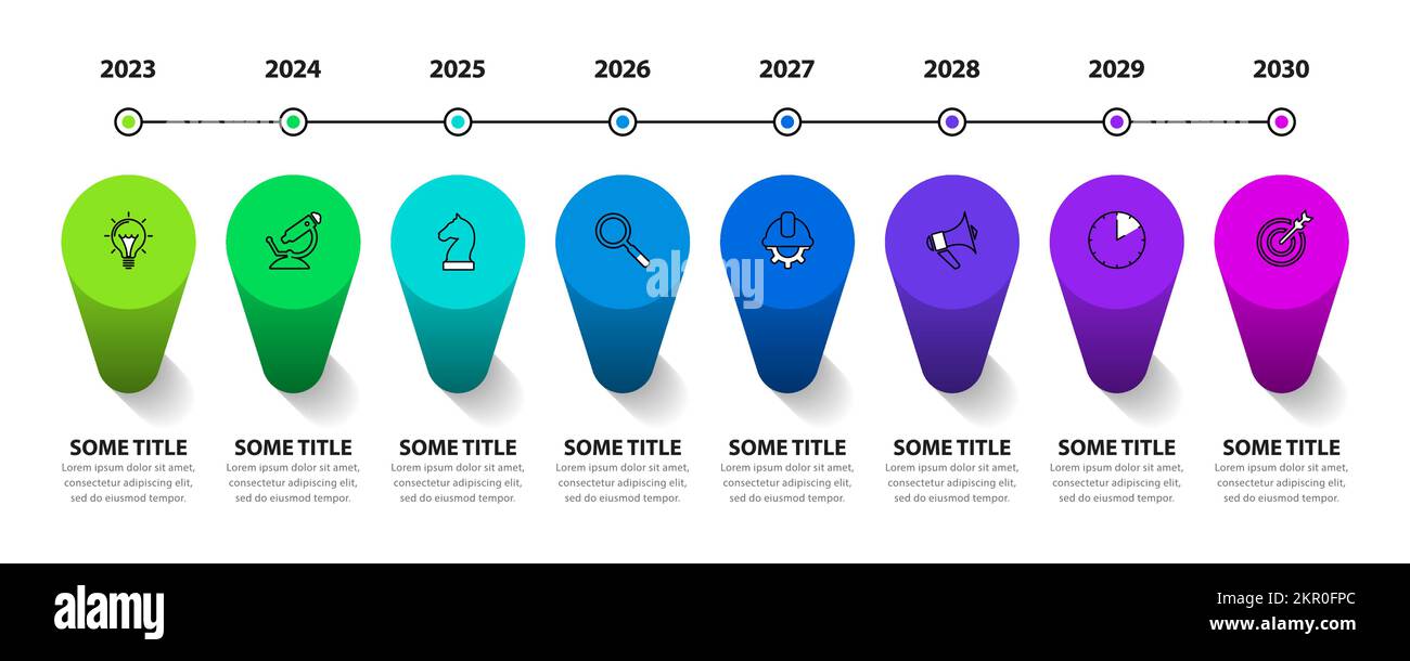 Infographic template with icons and 8 options or steps. Can be used for ...
