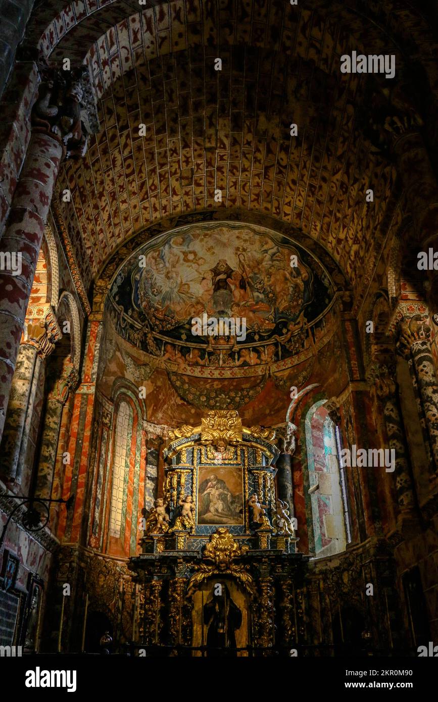 Interior of Basilica of San Vicente in the city of Ávila in Spain Stock Photo