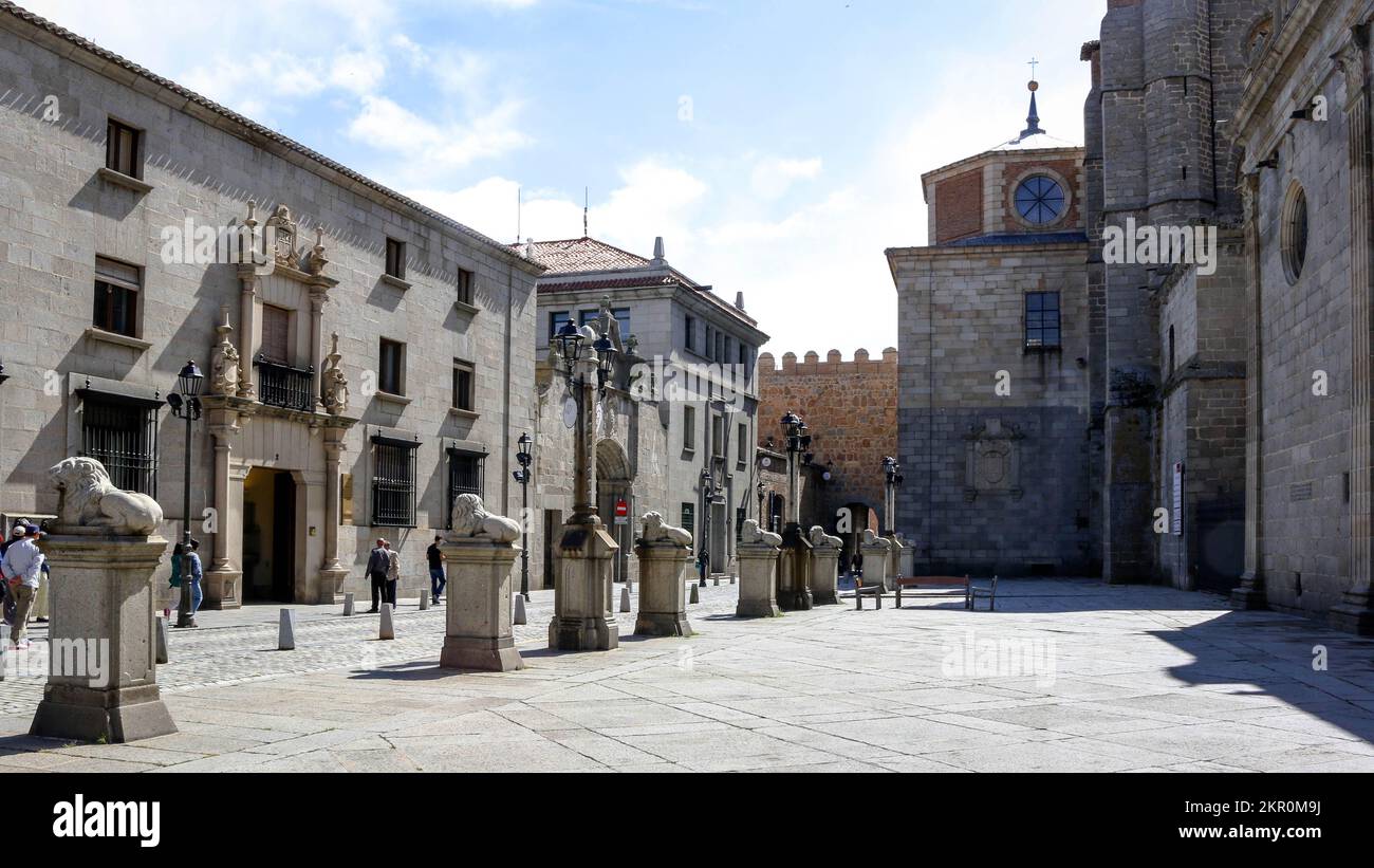 Views from the Old Town in the city of Ávila in Spain Stock Photo