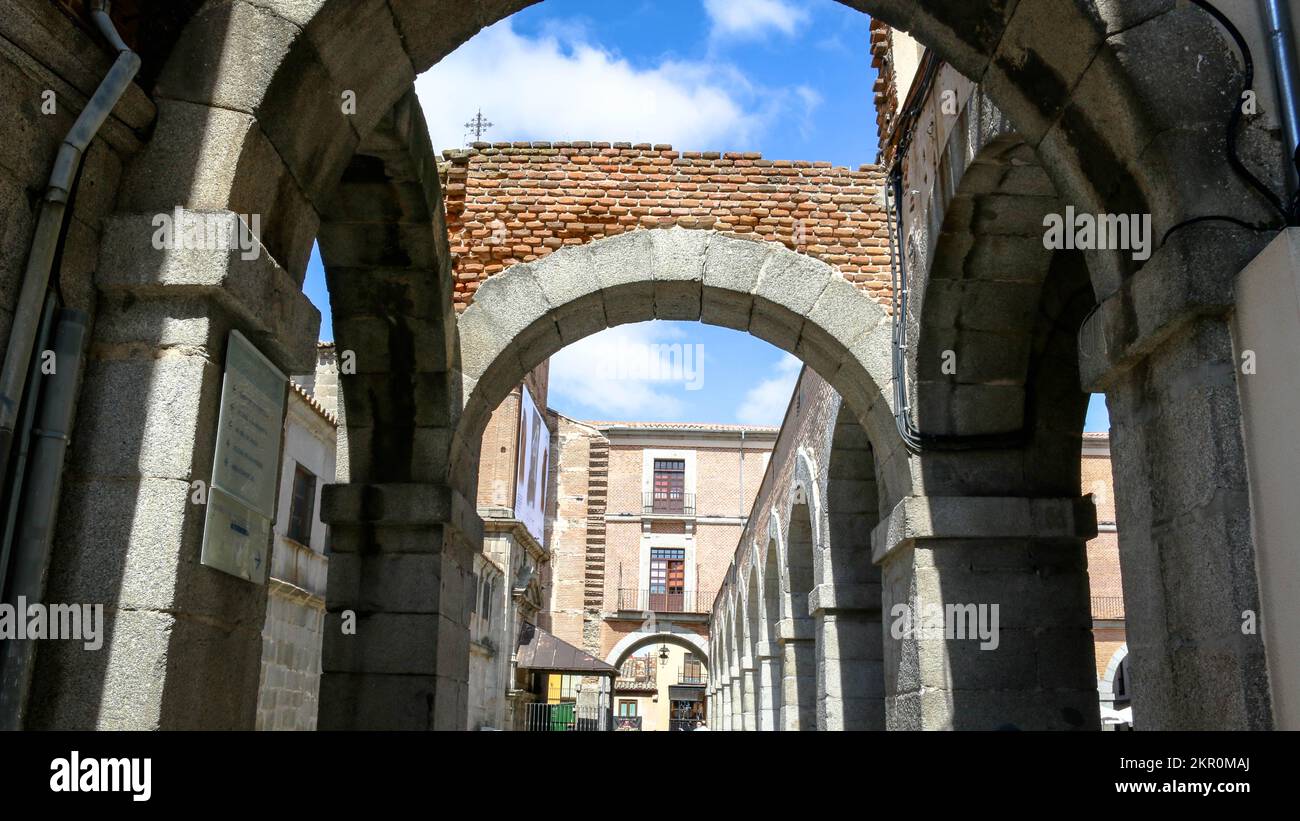 Views from the Old Town in the city of Ávila in Spain Stock Photo