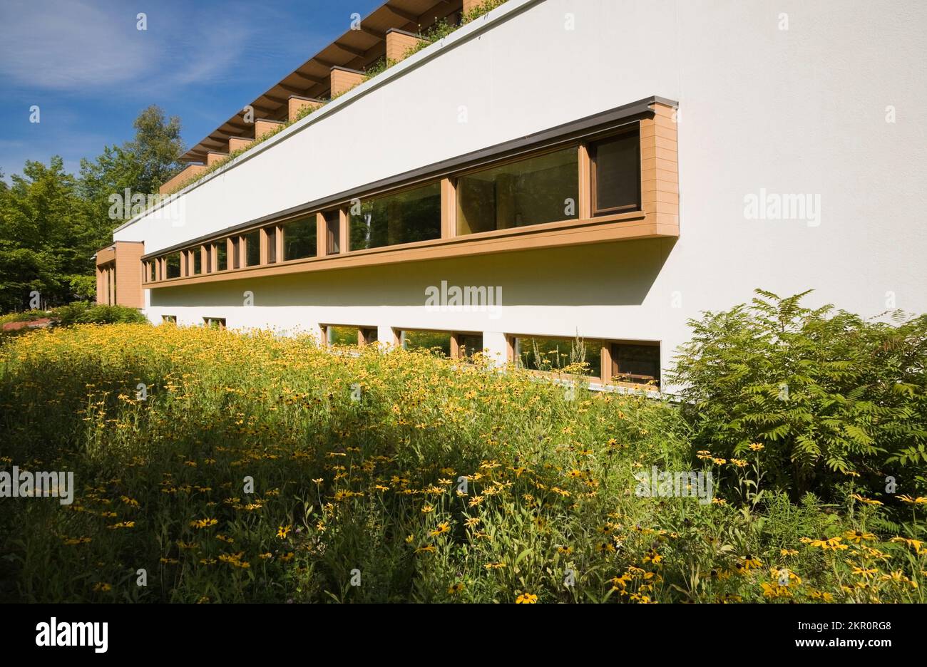 Val NotreDame Monastery in summer, SaintJeandeMatha, Lanaudiere