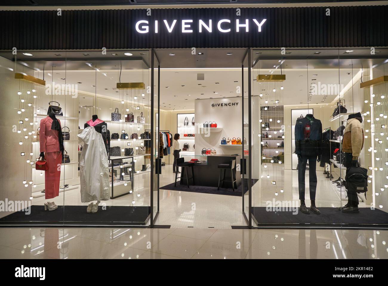 HONG KONG CIRCA DECEMBER 2019 entrance to Givenchy store at IFC Mall in Hong Kong Stock Photo Alamy
