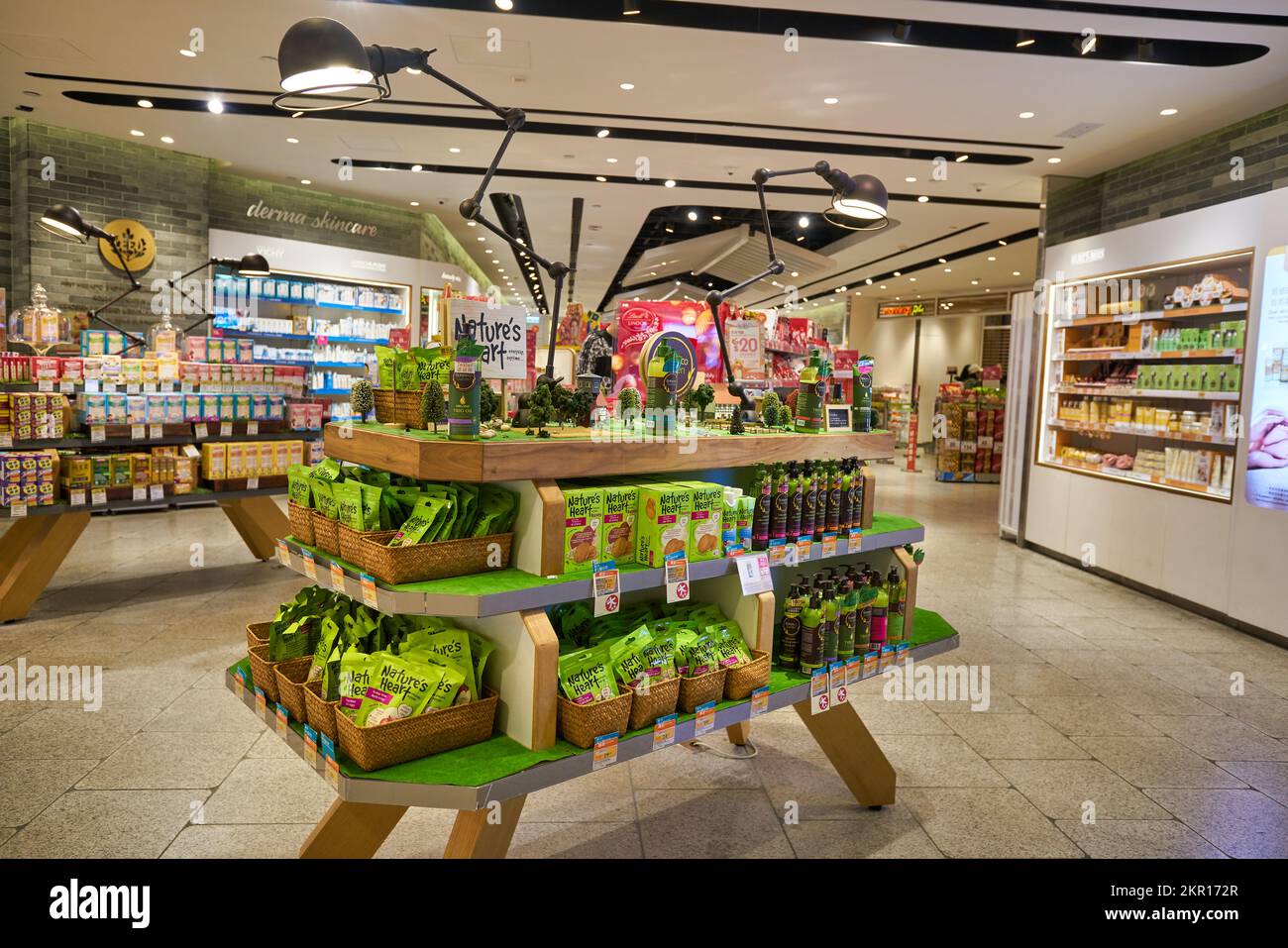 HONG KONG CIRCA DECEMBER, 2019 interior shot of Mannings Plus store