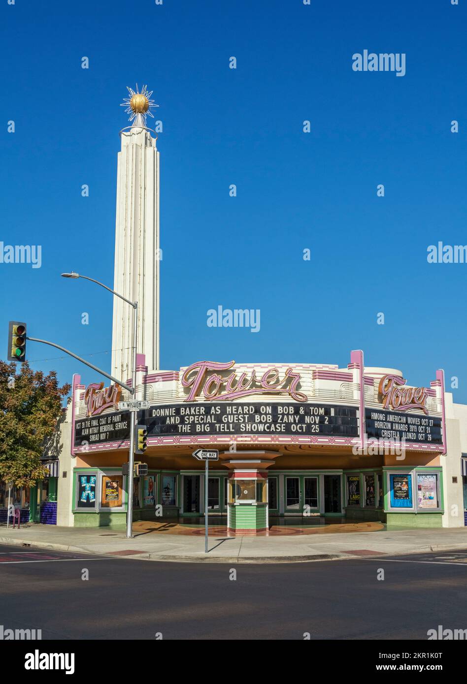 California, Fresno, The Tower Theater for the Performing Arts, c.1939 Stock Photo