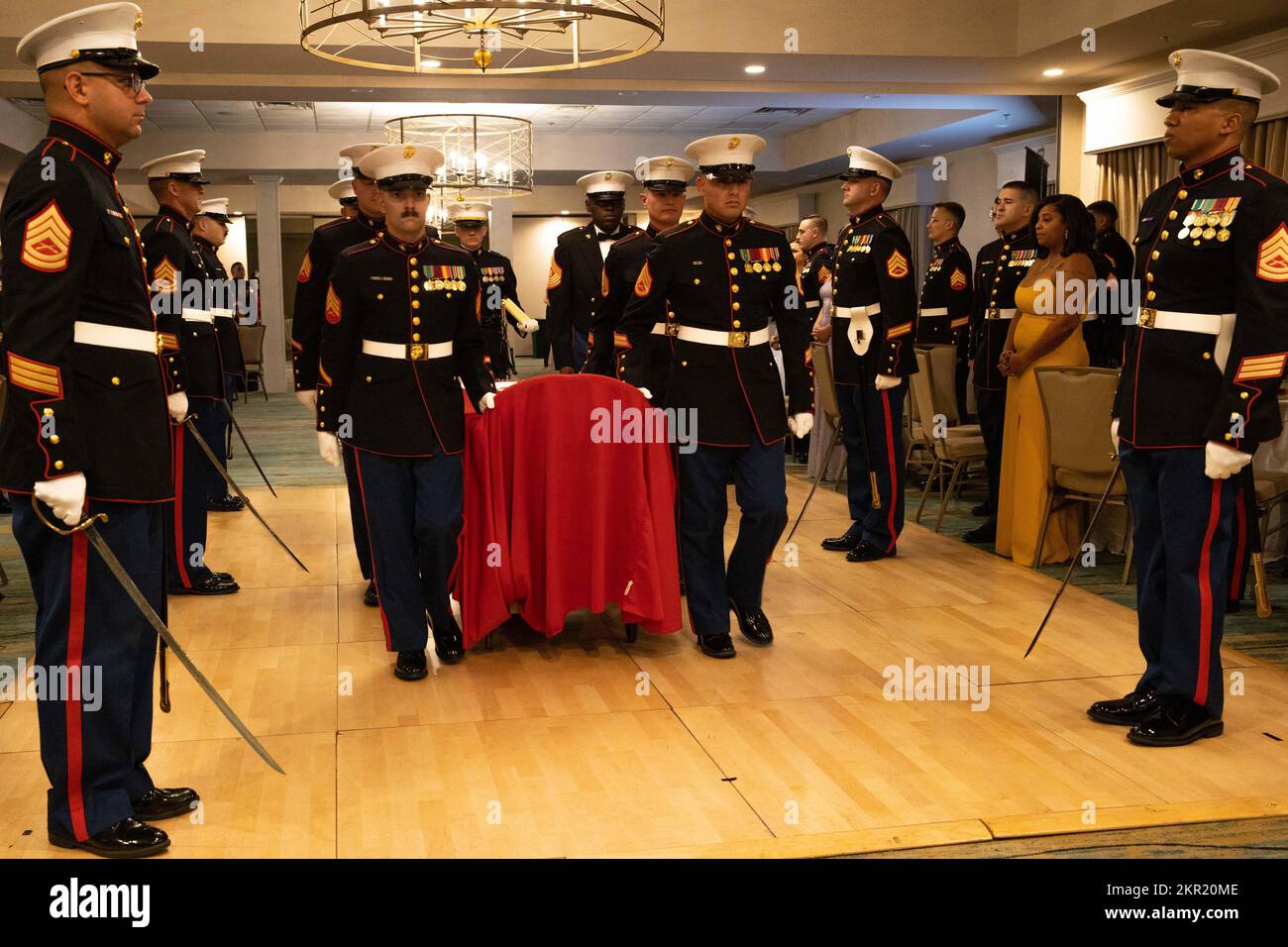 U.S. Marines, with Marine Corps Recruiting Station Montgomery, escort