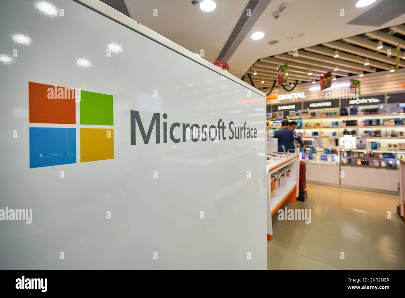 HONG KONG CIRCA DECEMBER, 2019 close up shot of Microsoft Surface