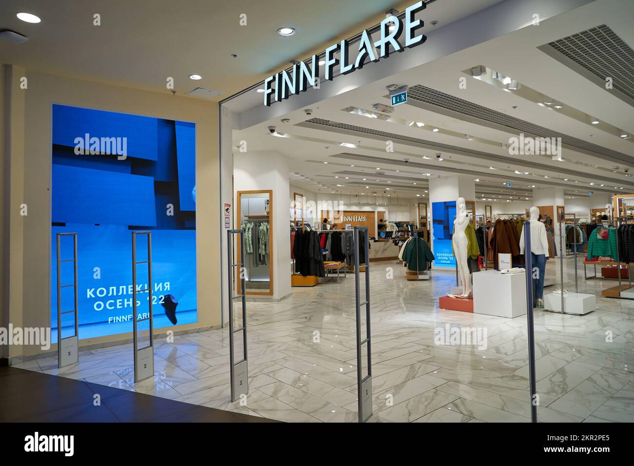 SAINT PETERSBURG, RUSSIA - CIRCA SEPTEMBER, 2022: entrance to FiNN ...
