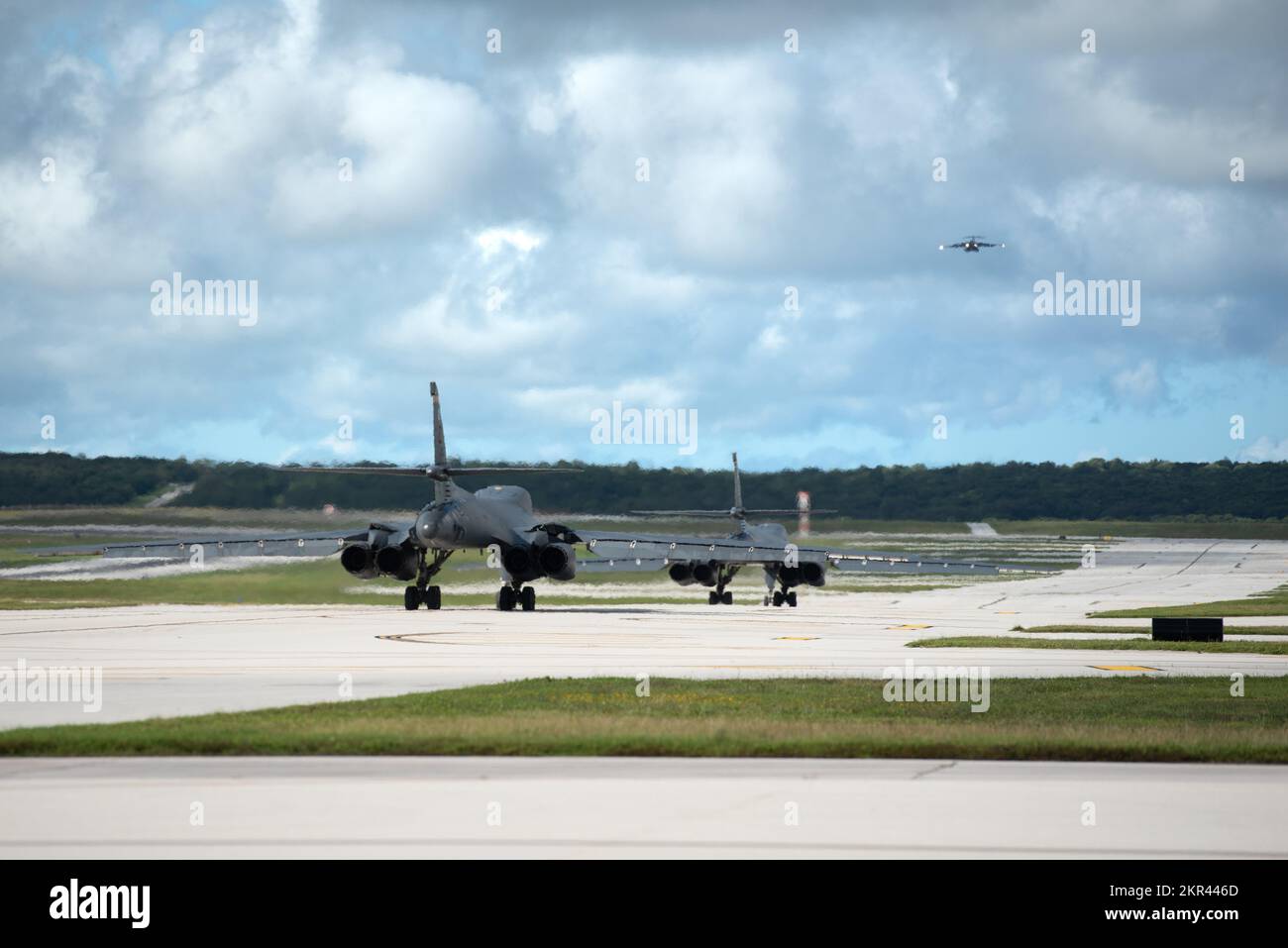U.S. Air Force B1B Lancers assigned to the 37th Expeditionary Bomb