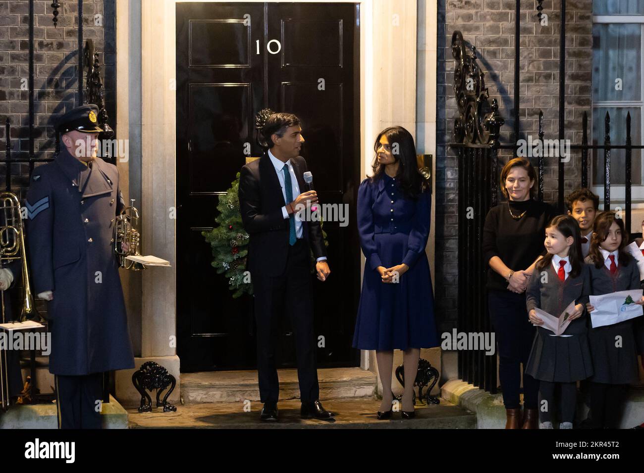 London, UK. 28th Nov, 2022. British Prime Minister Rishi Sunak and his